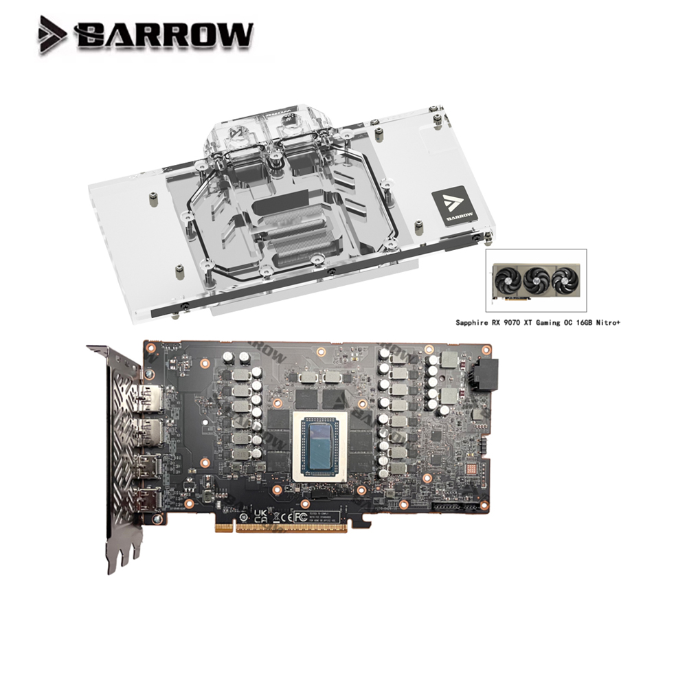 Rx 9070 Xt - Bloco de água gpu carrinho de