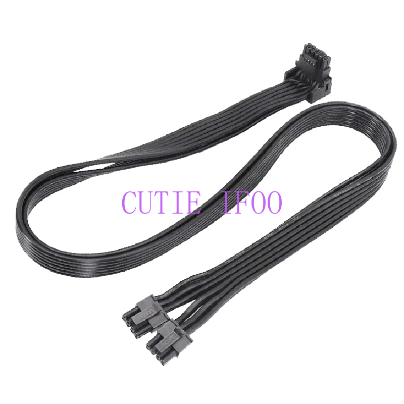 Dual 8Pin To 16Pin 12Vhpwr Cable - Atx3.0 pcie 5.0 12vhpwr duplo 8pin