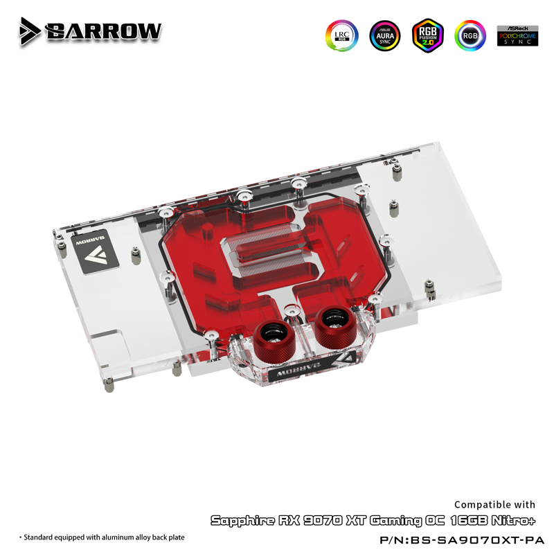 Rx 9070 Xt - Bloco de água gpu para safira