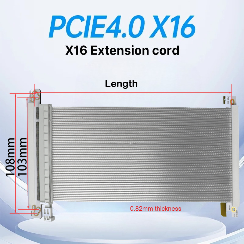 Adt-link pci-e x16 4.0 riser c - Itx Gpu Riser Pcie 4.0 16X avaliação e preço