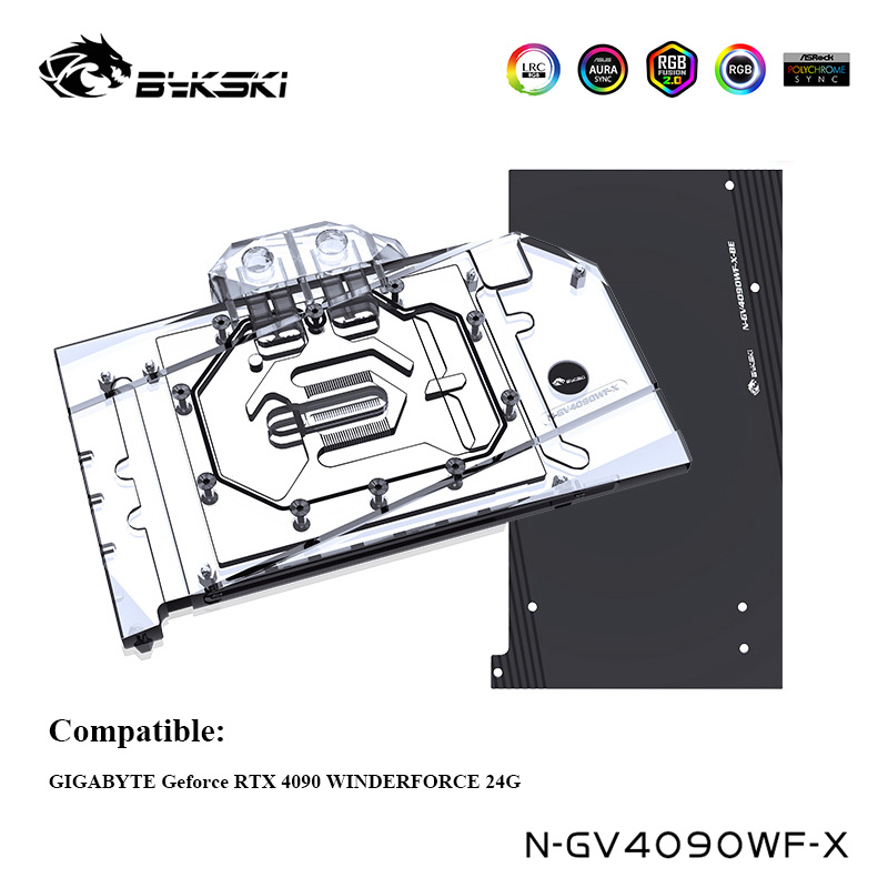 Bloco de Água para GPU Bykski  - Rtx 4090 Water Block avaliação e preço