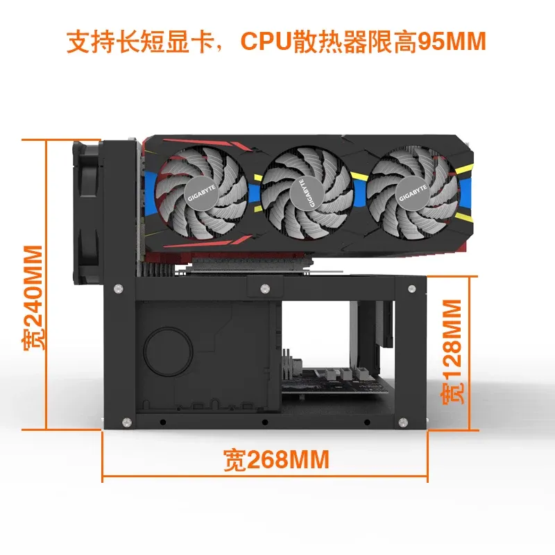 Suporte para Placa Gráfica JMZ - Gpu Mining Rig Frame 8 Gpu avaliação e preço