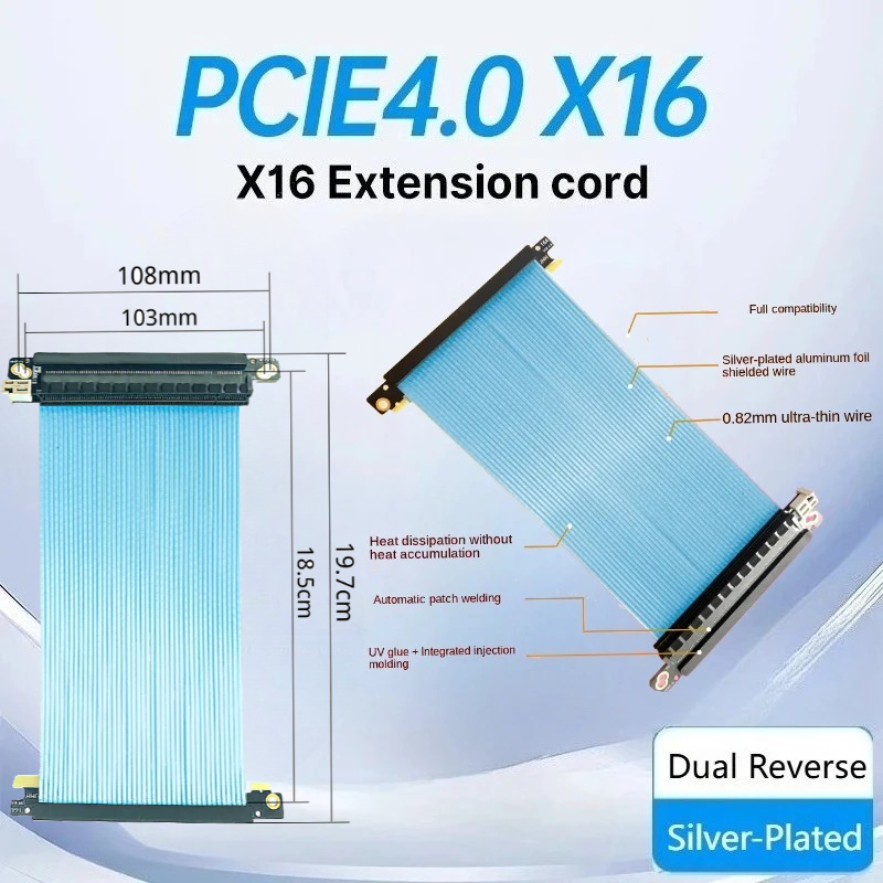 Cabo riser pcie 4.0 reverso du - Itx Gpu Riser Pcie 4.0 16X avaliação e preço